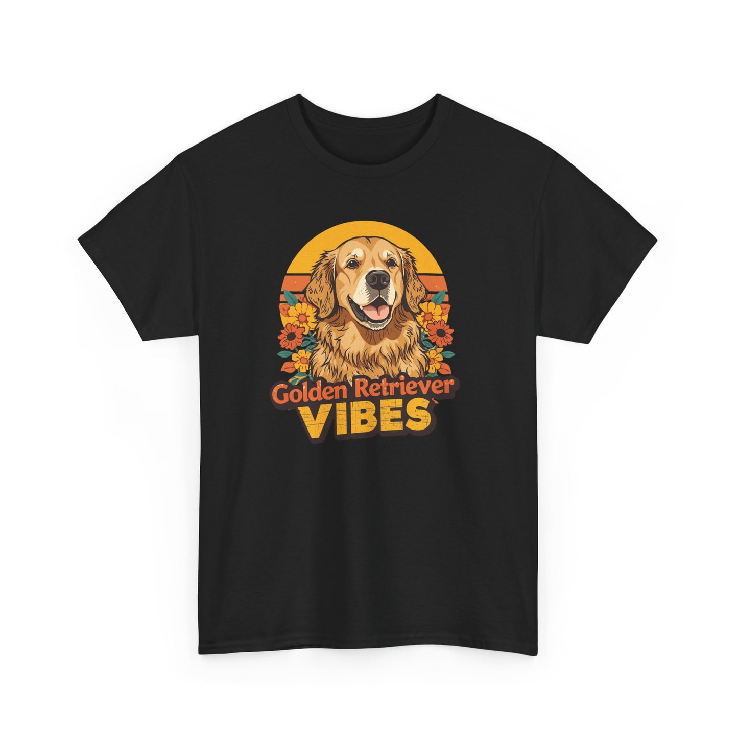 Golden Retriever Vibes T-Shirt - For the Dog Lover Who Wears Their Heart on Their Sleeve