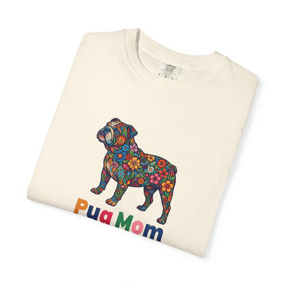 Pug Mom Floral T-Shirt