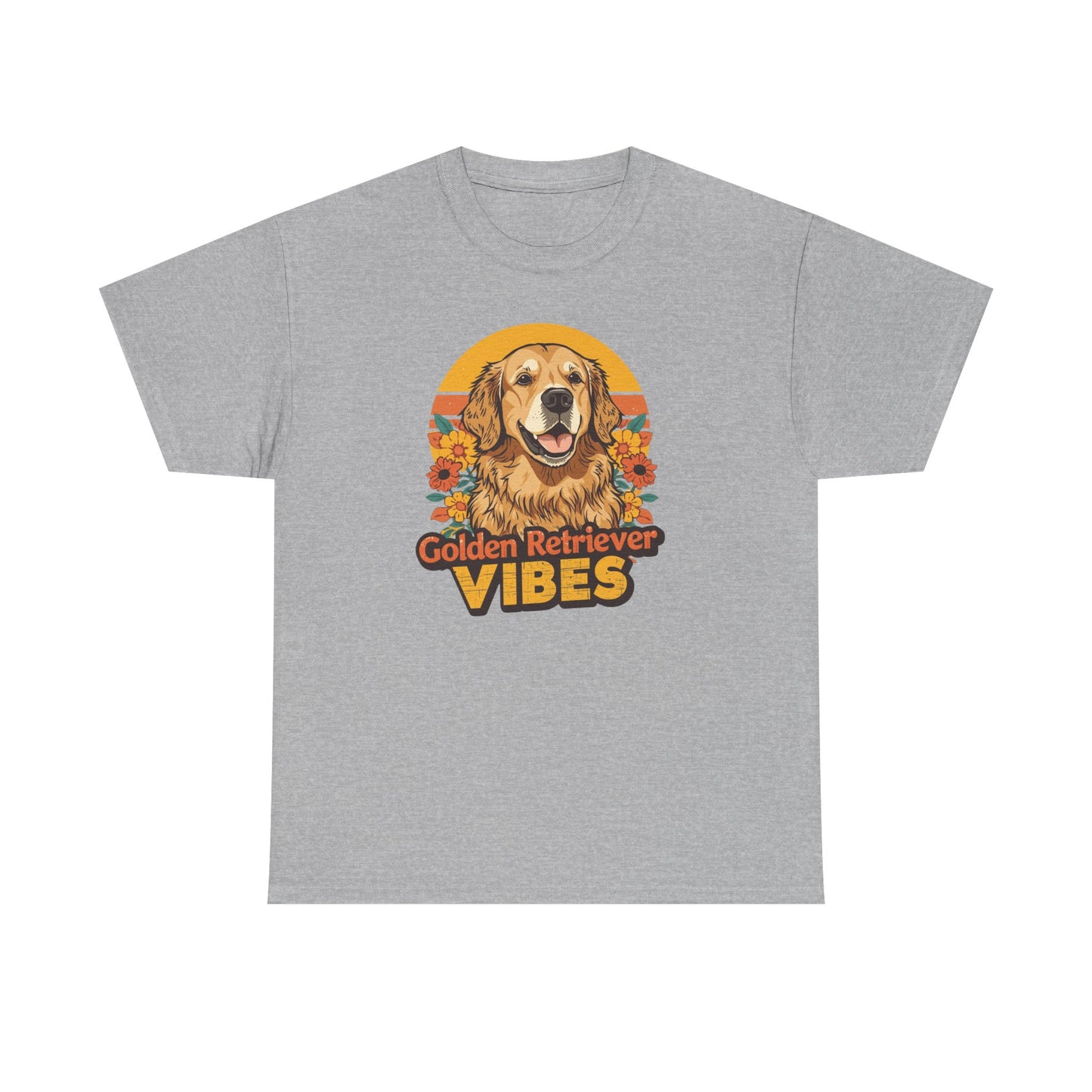 Golden Retriever Vibes T-Shirt - For the Dog Lover Who Wears Their Heart on Their Sleeve
