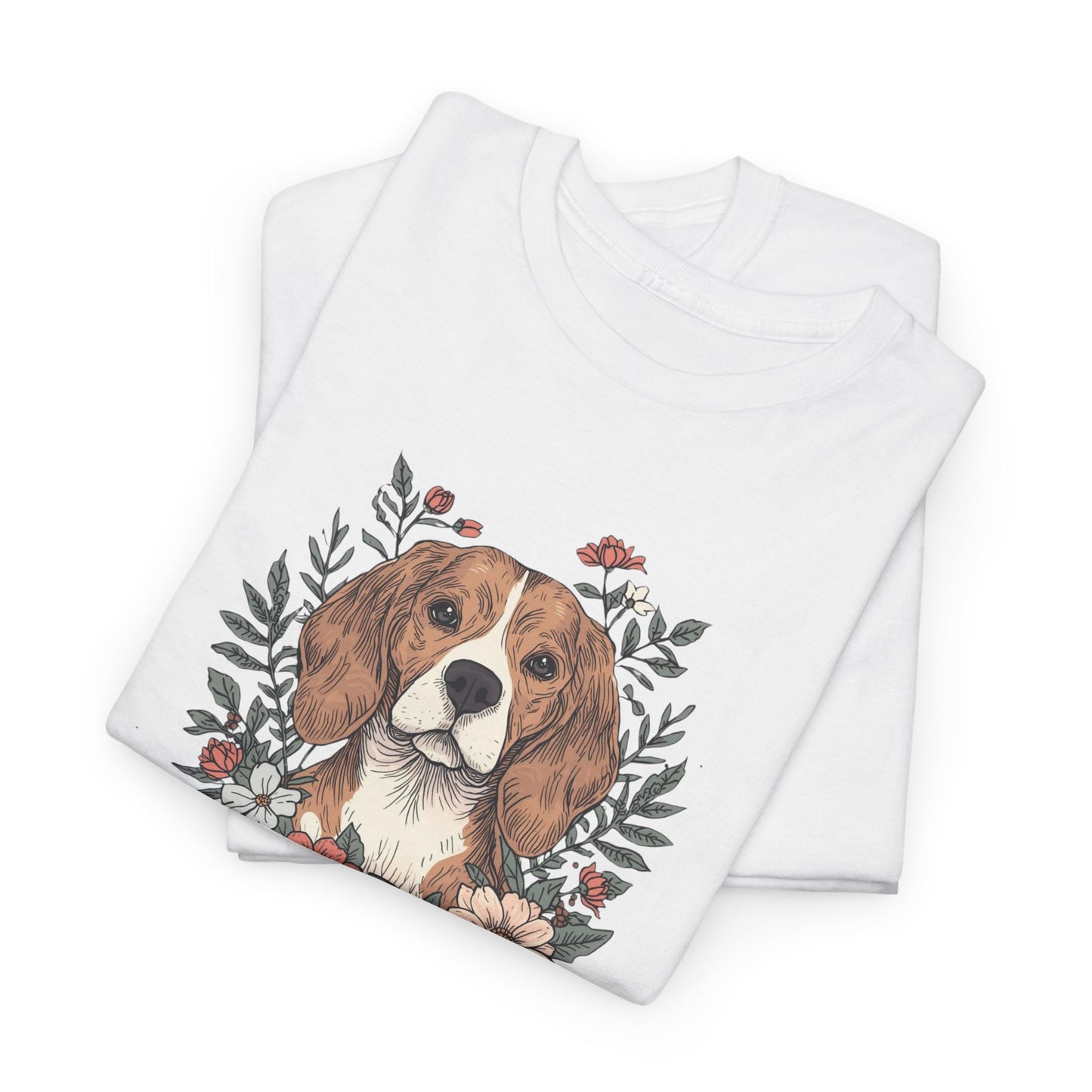 Beagle Floral "Sniff Squad" T‑Shirt - Cute Dog Lover Tee