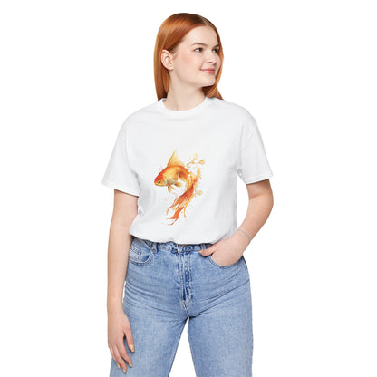 Goldfish Watercolor T-Shirt - Koi/Goldfish Art Tee