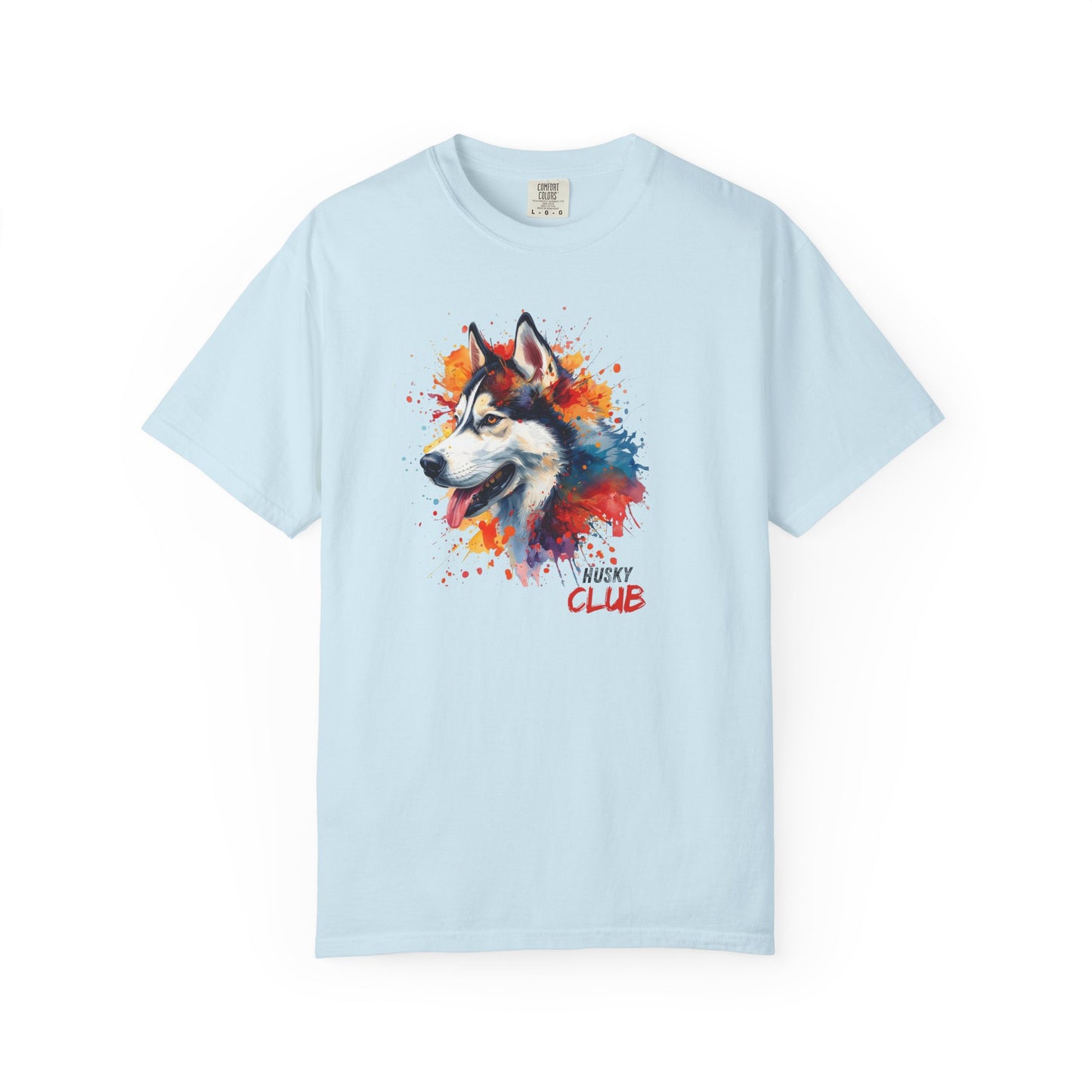 Husky Watercolor T-Shirt -'Husky Club' Artistic Dog Tee