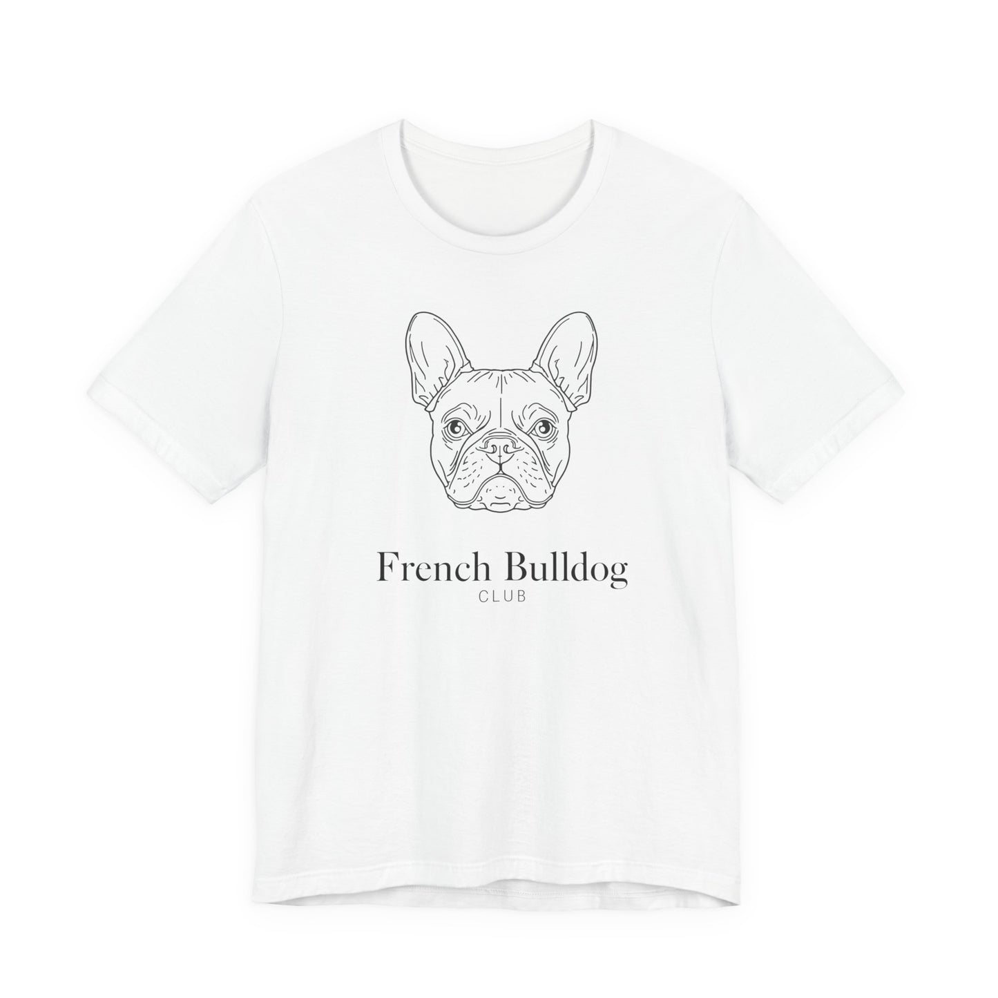 French Bulldog Tee - 'French Bulldog Club' Minimalist Dog Lover Shirt