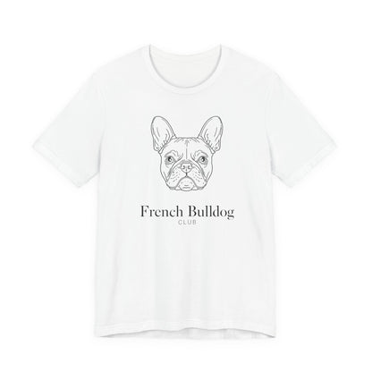 French Bulldog Tee - 'French Bulldog Club' Minimalist Dog Lover Shirt