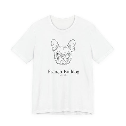 French Bulldog Tee - 'French Bulldog Club' Minimalist Dog Lover Shirt