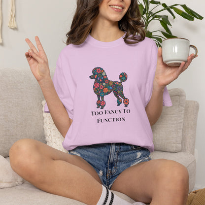 Poodle Floral Tee | Poodle Mom Shirt | Funny Dog Graphic Tee