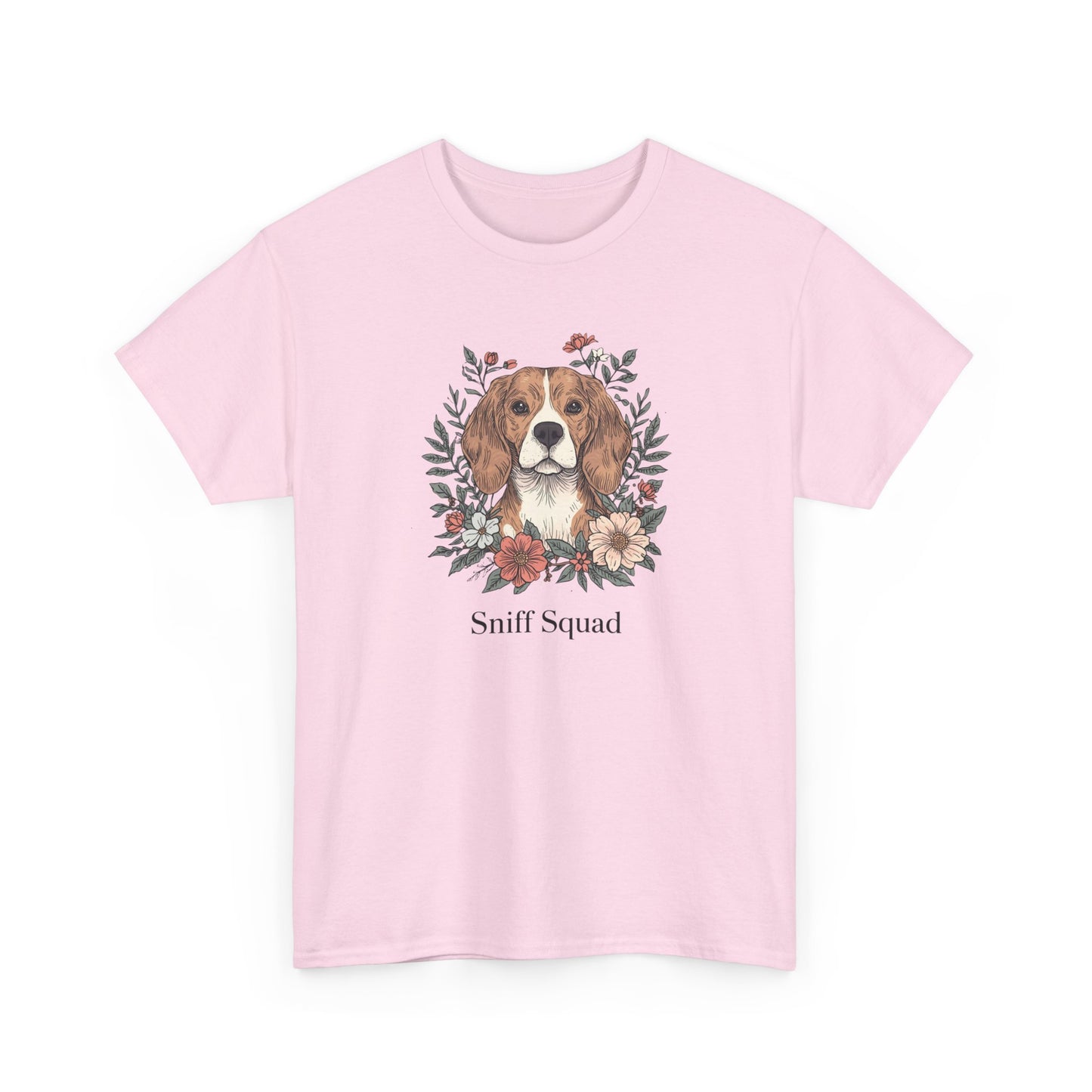 Beagle Floral "Sniff Squad" T‑Shirt - Cute Dog Lover Tee
