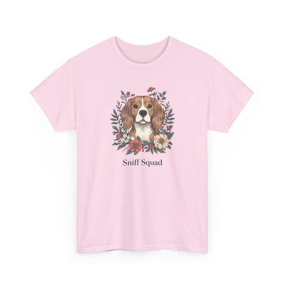 Beagle Floral "Sniff Squad" T‑Shirt - Cute Dog Lover Tee