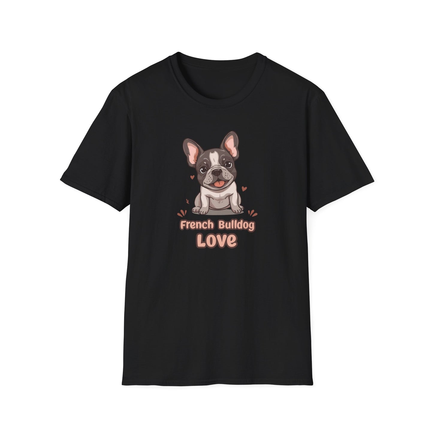 French Bulldog Love T-Shirt — Cute Frenchie Graphic Tee for Dog Lovers