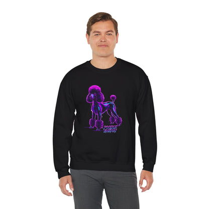 Neon Glow Poodle Crewneck | Poodle Gifts for Dog Lovers | Trendy Pet Sweatshirt