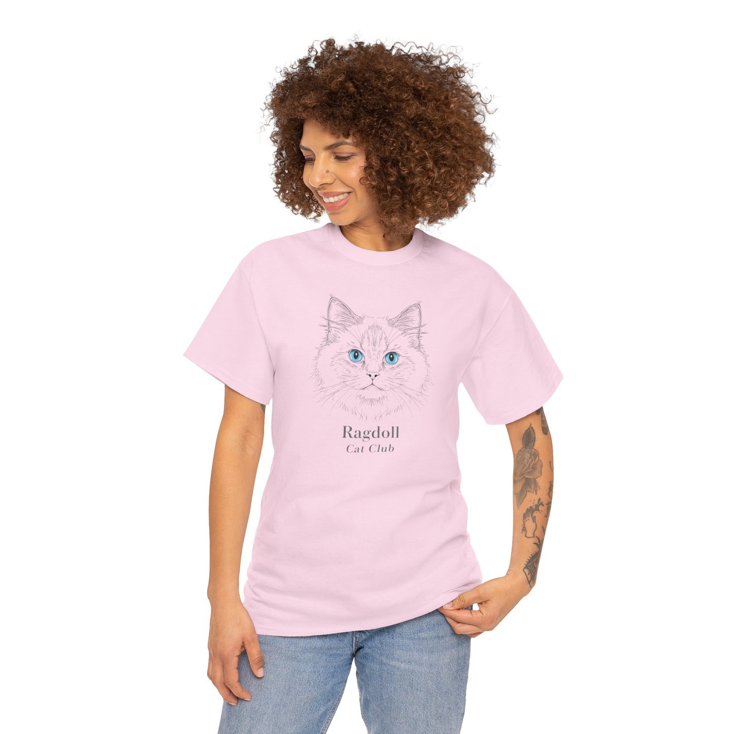 Ragdoll Cat Tee — Minimalist Ragdoll Cat Illustration T-Shirt