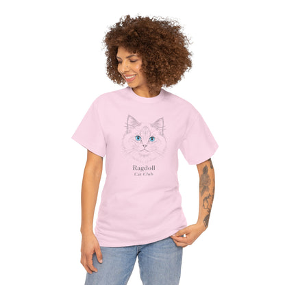 Ragdoll Cat Tee — Minimalist Ragdoll Cat Illustration T-Shirt