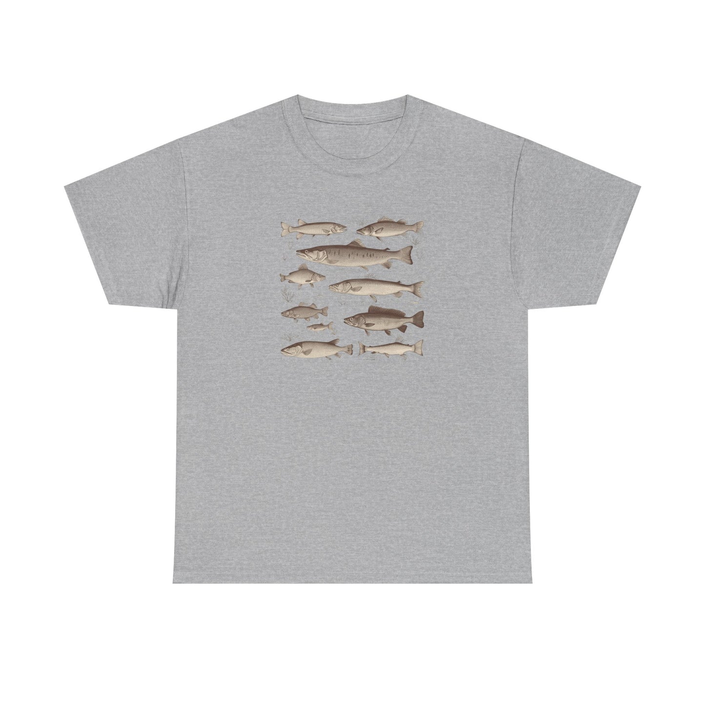 Fish Species Tee - Vintage Marine Fish Illustration T-Shirt