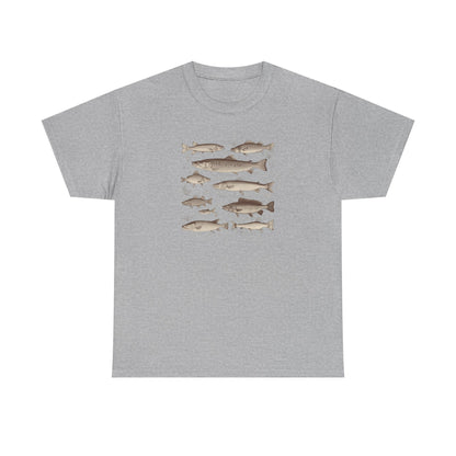 Fish Species Tee - Vintage Marine Fish Illustration T-Shirt