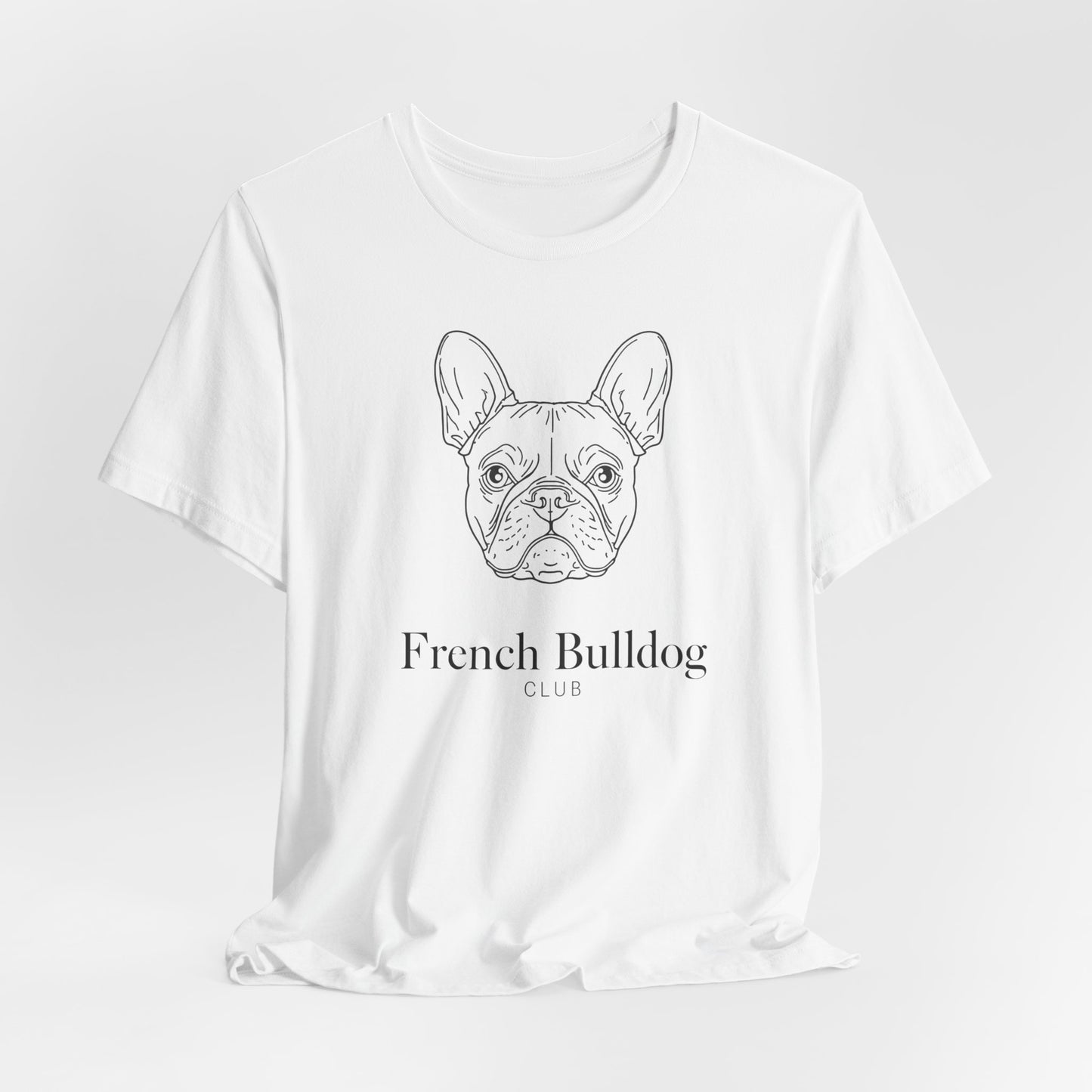 French Bulldog Tee - 'French Bulldog Club' Minimalist Dog Lover Shirt