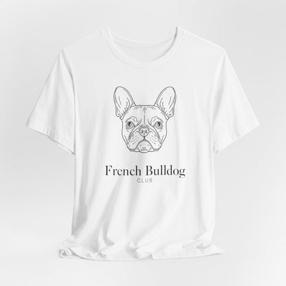 French Bulldog Tee - 'French Bulldog Club' Minimalist Dog Lover Shirt