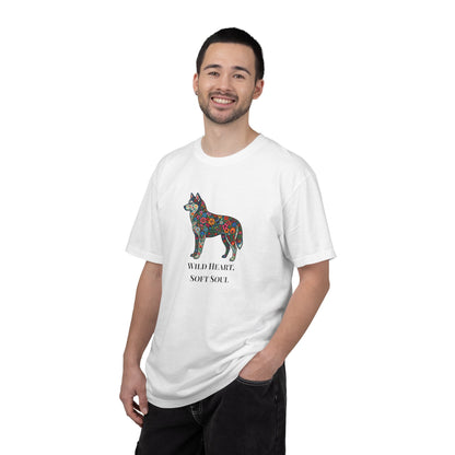 Floral Husky T-Shirt- "Wild Heart, Soft Soul" Graphic Tee