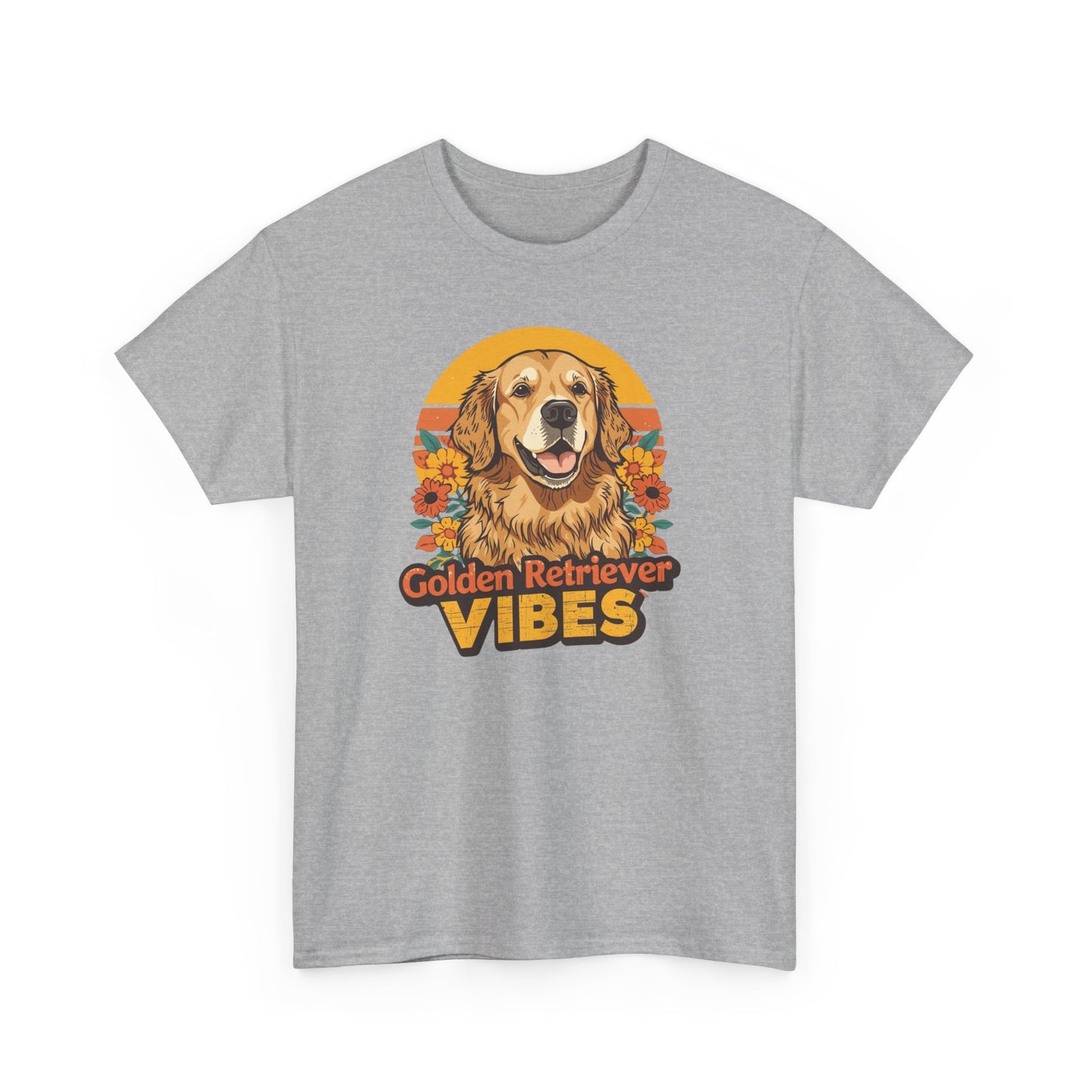 Golden Retriever Vibes T-Shirt - For the Dog Lover Who Wears Their Heart on Their Sleeve