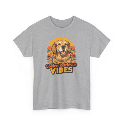 Golden Retriever Vibes T-Shirt - For the Dog Lover Who Wears Their Heart on Their Sleeve