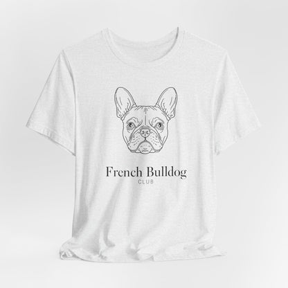 French Bulldog Tee - 'French Bulldog Club' Minimalist Dog Lover Shirt
