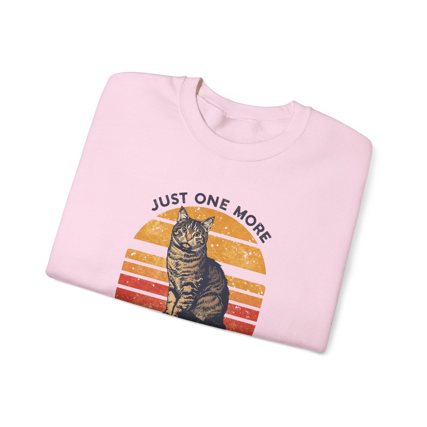 Tabby Cat Crewneck Sweatshirt – "Just One More Tabby Cat" Retro Graphic
