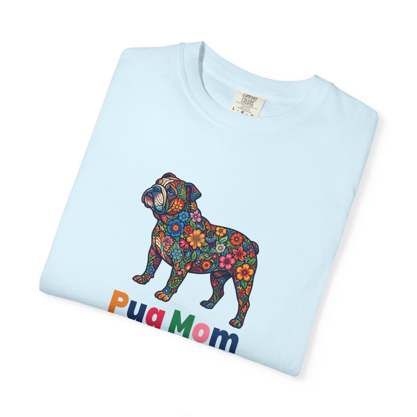 Pug Mom Floral T-Shirt