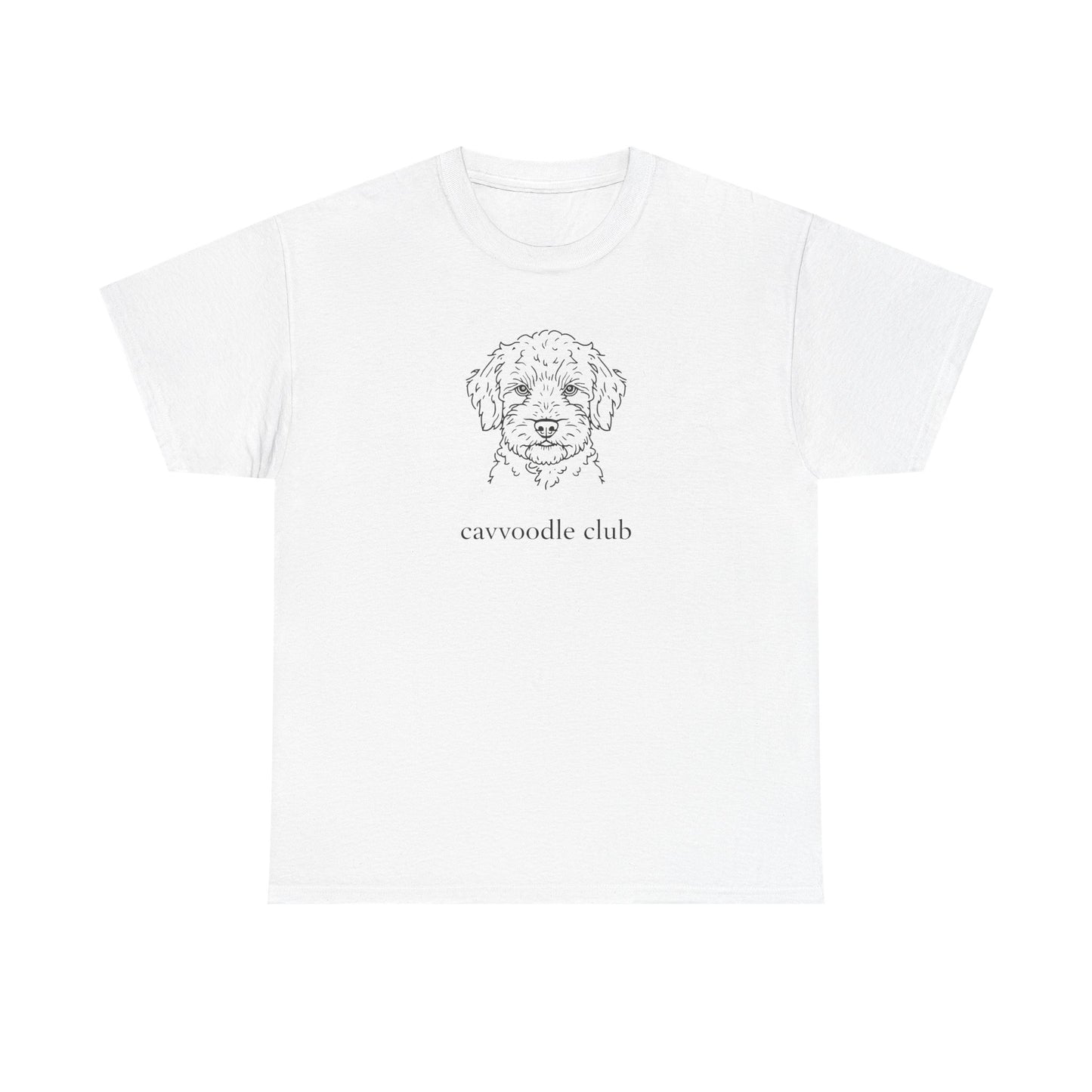 Cavoodle Club T‑Shirt - Cute Cavoodle Puppy Sketch Tee