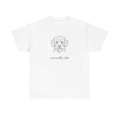 Cavoodle Club T‑Shirt - Cute Cavoodle Puppy Sketch Tee