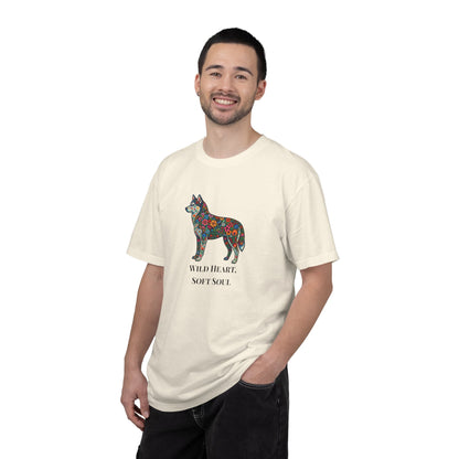 Floral Husky T-Shirt- "Wild Heart, Soft Soul" Graphic Tee