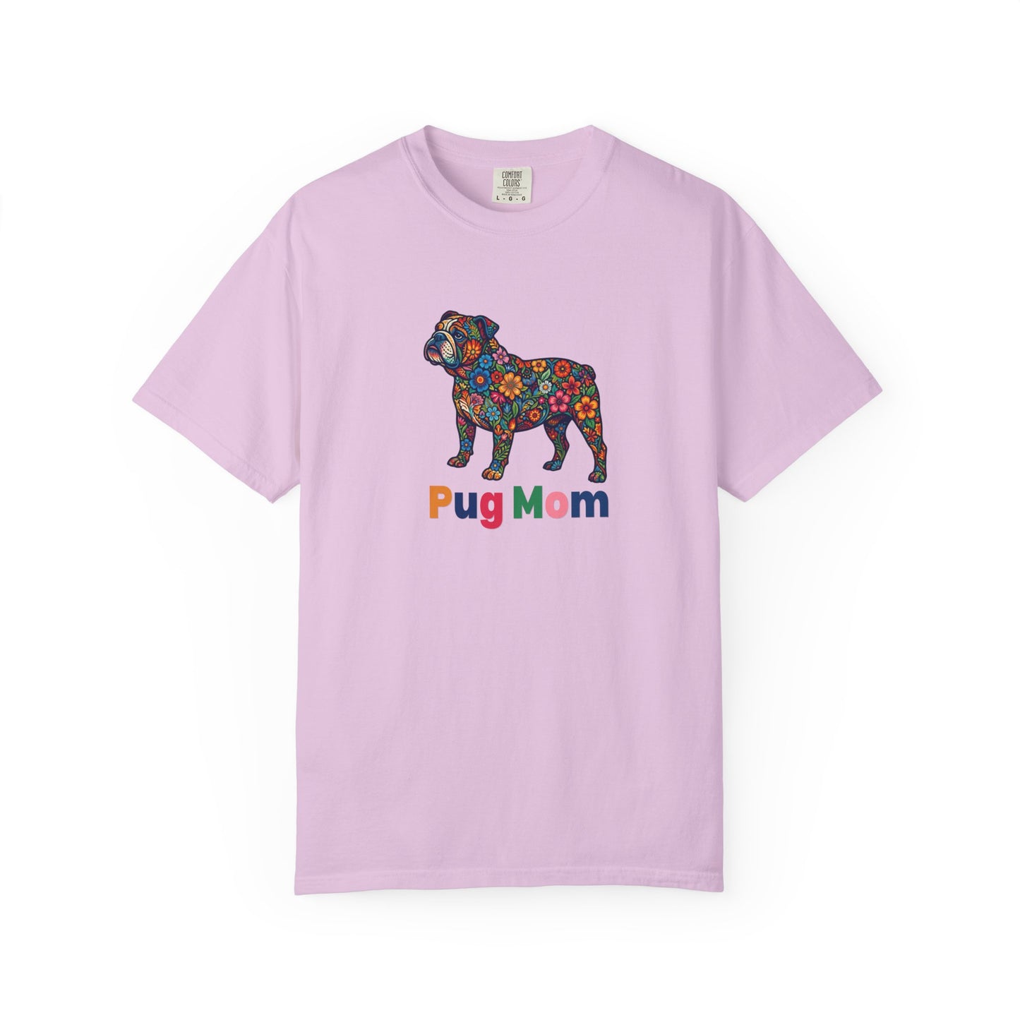 Pug Mom Floral T-Shirt