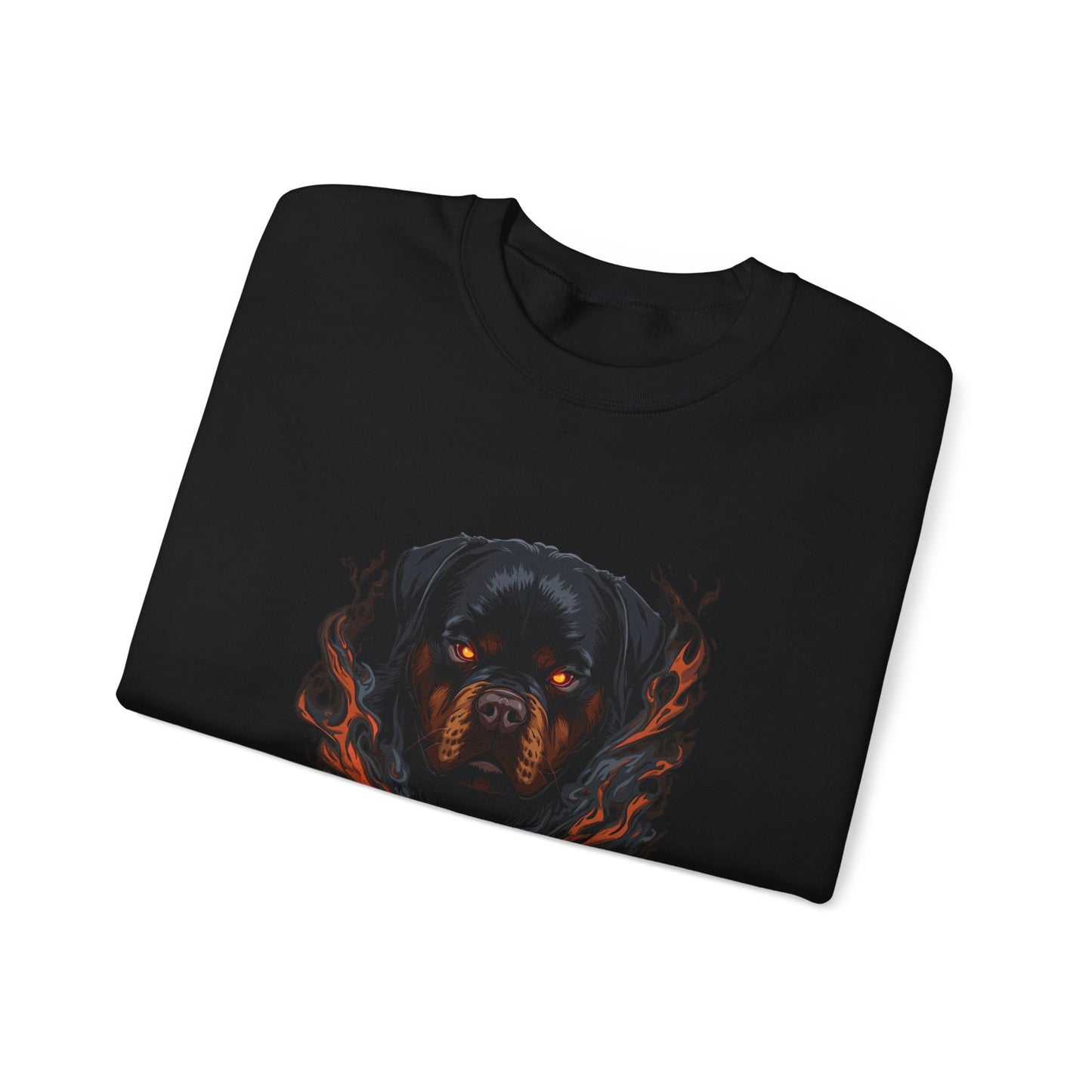 Rottweiler Flame Crewneck Sweatshirt