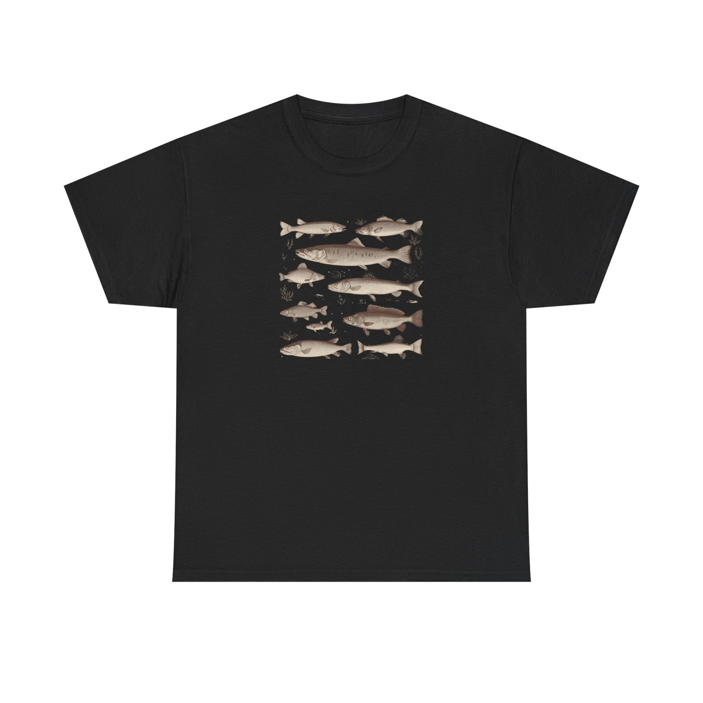 Fish Species Tee - Vintage Marine Fish Illustration T-Shirt