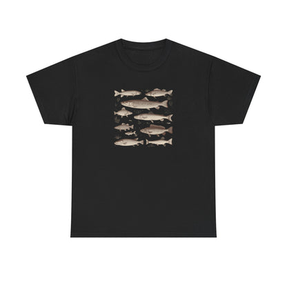 Fish Species Tee - Vintage Marine Fish Illustration T-Shirt